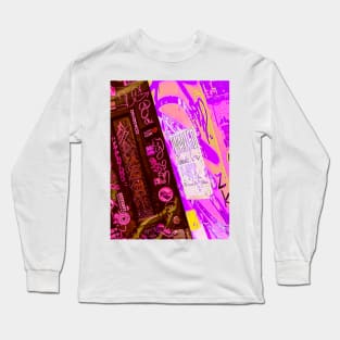 Fluo Graffiti Tag NYC Street Art Long Sleeve T-Shirt